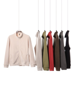 Fabricants de vêtements personnalisé 400g cardigan à fermeture éclair manteau automne et hiver col montant chaud en peluche à manches longues à capuche