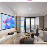 Écran de projection HEYU 4K ALR UST en tissu anti-lumière, à suspendre au plafond, disponible en 60, 72, 84, 100 et 120 pouces