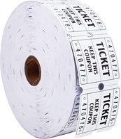 Billets de tombola Billets à double rouleau Billets de tombola numérotés consécutivement pour le dessin du prix de la fête de l'événement Talons perforés
