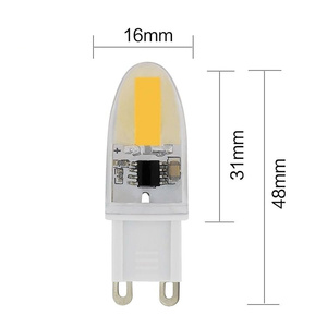 Bombilla LED G9 COB de alta calidad al por mayor de fábrica, regulable, 2W, AC120V, G9 ETL, mini bombilla LED. - Product Image 4