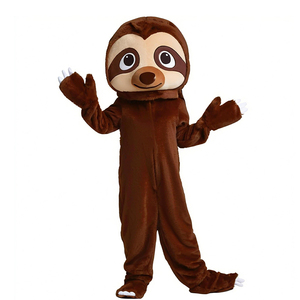 Shengye maskot fabrika adedi 1 adet özel komik yetişkinler peluş yürüyüş karikatür karakter hayvan tembel maskot kostüm cadılar bayramı için - Product Image 1