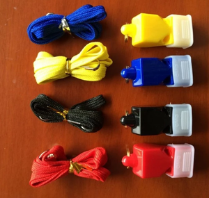 Судейский свисток со съемным шнурком (черный), тренировочный свисток, предупреждающий свисток - Product Image 4