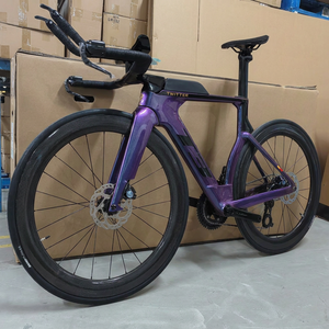 Bicicleta de Carretera Time Bike de Fibra de Carbono para Triatlón 700c, 24 Velocidades, Cambio Electrónico Inalámbrico, Frenos de Disco Hidráulicos # #   Cyctrac - Profes T3 # - Product Image 1