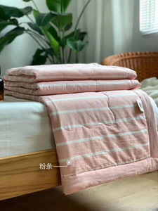 ผ้าคลุมเตียงผ้าฝ้ายฟอกสี100% สำหรับใช้ในบ้านพิมพ์ลายฤดูร้อน - Product Image 2