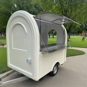 Factory Concession Mini Hot Dog <b>Stand</b> Trucks <b>Ice</b> <b>Cream</b> Cart Mobile Kitchen Trailer Commercial Service Window Food Truck - Product Image 3