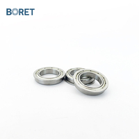 Roulement à billes à gorge profonde à bride F6803ZZ F6803-2RS 17x26x5 mm, roulements à bride à section mince et blindés