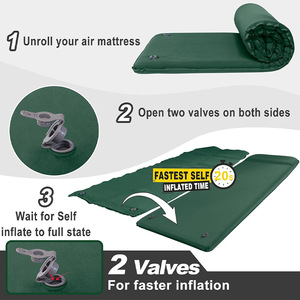 Colchoneta de Camping Woqi Rectangular para 1 Persona, Impermeable, de Espuma, Portátil, para Dormir al Aire Libre, Color Verde Océano Gris - Product Image 5