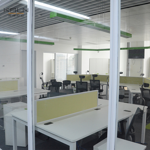 Tùy Chỉnh Kích Thước Màu Xanh Lá Cây Hiện Đại Mở Màn Hình Văn Phòng Máy Trạm Có Thể Điều Chỉnh Nhôm Hỗ Trợ Chân Cho Siêu Thị Của Cuộc Gọi Trung Tâm Phân Vùng - Product Image 3