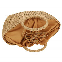 Sac indien fait main pour femme, sac de plage en paille d'été, simple, unique, en fibre de coco, promotion en gros, tissé, sac à bandoulière pour femme