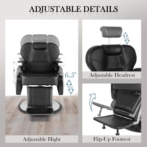 Meubles de salon de coiffure en promotion ; équipement de coiffure pas cher à vendre, chaise de barbier durable pour salon de coiffure - Product Image 3