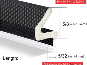 Cintas de Sellado para Ventanas de Espuma de Poliuretano PU, Modernas, Duraderas, con Ranuras para Tarjetas, Impermeables, Insonorizantes, Fáciles de Instalar - Product Image 1