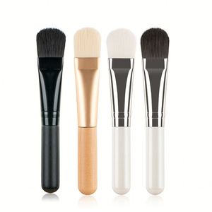 Pinceau applicateur de masque doux à manche en bois, portable, vente en gros, outil de maquillage beauté - Product Image 1