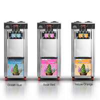 Machine à crème glacée au lait mou automatique professionnelle commerciale nouvelle condition vente chaude conception de flocon de neige tourbillon pour les cafés