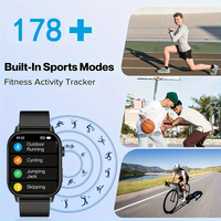 Reloj Inteligente QX17 de 2.01" con 420mAH, Brújula, Frecuencia Cardíaca, SpO2, Seguimiento del Ciclo Menstrual Femenino, Deportes al Aire Libre, Resistente al Agua IP68