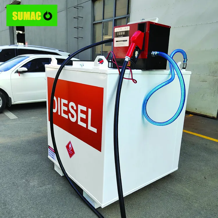 Mini dizel ve benzin Skid mobil yakıt benzin istasyonu taşınabilir konteyner yakıt istasyonu benzin dolum istasyonu servis ekipmanı