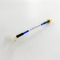 Rf Coaxial Semiflexible. 141 ''RG402 Puente de montaje de cable con conector hembra SMA Mamparo Brida de 2 orificios a conectores CINCH