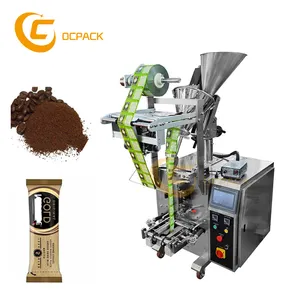Dikey kılıfı kahve toz paketleme makinesi, plastik kılıf otomatik paketleme