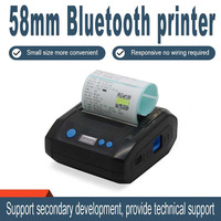 Impresora Inalámbrica Bluetooth Dapper de 80 mm, Impresora Térmica Portátil, Mini Impresora Térmica de Recibos con USB+Serial