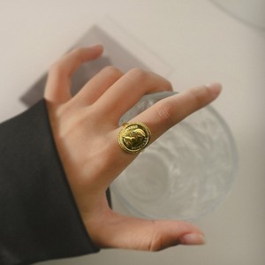 Fashion Vintage 14K Gold Plate Queen's Portrait Open Wide <strong>Rings</strong> Custom <strong>Profile</strong> Picture <strong>Rings</strong> - Product Image 5