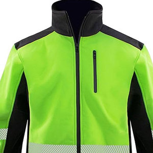 Veste de sécurité de qualité supérieure, 100% polyester, avec logo personnalisé, bande réfléchissante haute visibilité, imperméable classe 2, pour travaux en extérieur - Product Image 6