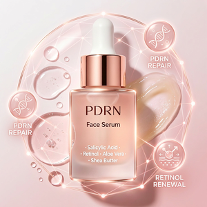 Sérum réparateur pour le visage PDRN avec du rétinol, de l'acide salicylique et de l'aloe vera, minimise les pores, élimine l'acné, anti-âge, lisse la peau, essence faciale - Product Image 3
