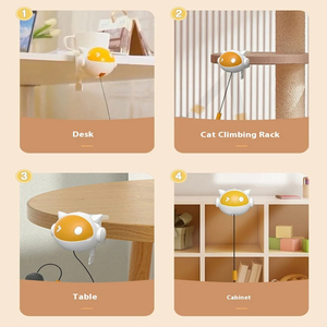 Nuevos Juguetes Interactivos para Gatos, Bolas Eléctricas para Gatos, Juguete para Mascotas, Bolas <span class=keywords><strong>de</strong></span> <span class=keywords><strong>Pelo</strong></span> Inteligentes que se Levantan y Bajan, <span class=keywords><strong>Bola</strong></span> Eléctrica para Gatos Autoentretenedora - Product Image 3