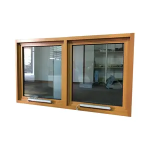 लकड़ी के रंग डबल कम ई ग्लास के साथ बिजली श्रृंखला खिड़की के सलामी बल्लेबाज रिमोट
