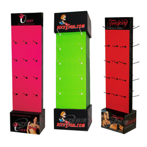 Rak <span class=keywords><strong>Display</strong></span> Kardus Berputar 4 Sisi untuk Ikat Rambut dengan Pengait dan Pegboard - Product Image 6