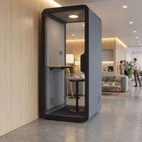 UNIBOOTH Cabine insonorisée de luxe 33 dB, ignifuge ISO 23351, à montage rapide, pour laboratoire créatif et atelier, fournisseur vérifié