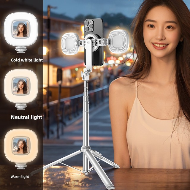 Magesafe P160 Wireless Flexible 360-Degree Shooting Tripod Grip Phone Stand Fill Light Compatible iPhone Pro Max Live Plastic