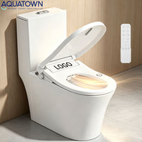 Siège de bidet intelligent chauffant électrique de style japonais avec nettoyage automatique, amélioration de salle de bain de luxe OEM/ODM