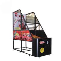 Machine de jeu de basket-ball à monnayeur, modèle classique Street Crazy Hoop, pour 1 ou 2 joueurs, pour centre commercial