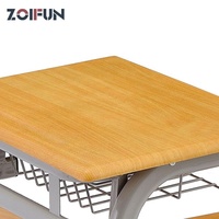 ZOIFUN Mobilier de classe en gros : Ensemble table et chaise individuelles pour l'école