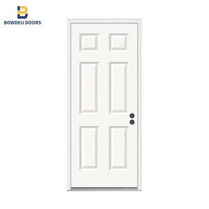 30 pulgadas X 80 en 6 Panel Colonist Imprimado mano derecha texturizada núcleo sólido moldeado compuesto MDF puerta Interior precolgada única - Product Image 3