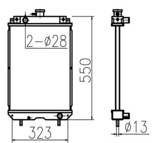 Radiatore JSY per Escavatore PC30MR-1 PC28UU-3 PC27MR-1, Ricambi per Macchine Agricole, Vendita Diretta dalla Fabbrica - Product Image 5