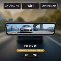 Caméra de rétroviseur avec streaming pour BYD e6 H-X, 2K, 9,2 pouces, WiFi, compatible universel