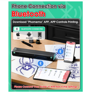 Phomemo m08f A4 tạm thời Tattoo Máy in nhiệt Stencil máy in Máy in nhiệt Tattoo chuyển máy xăm - Product Image 3