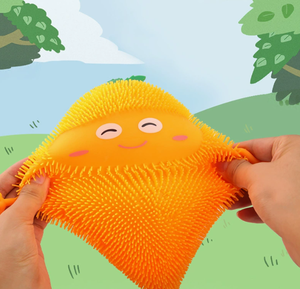 Cute Glowing Elastic <b>Squeeze</b> <b>Ball</b> Soft Rubber Vent <b>Ball</b> Hair-Effect for Kids 5-7 Years Kids' Favorite Glow-in-the-Dark Toy - Product Image 4