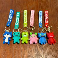 Porte-clés Monstre Dentu en PVC, motif dessin animé, avec porte-monnaie et pendentif en forme de dents, léger, cadeau promotionnel pour sac à dos, couple, voiture