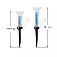Tees de golf magnétiques premium, support en plastique pour tees, 79-90 mm, lot de 5, accessoires d'extérieur durables et étanches pour le driving range