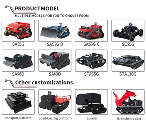Tondeuse à <span class=keywords><strong>gazon</strong></span> télécommandée à forte capacité de franchissement de pente, professionnelle, pour ferme, jardin, tout terrain, coupe-herbe de haute qualité - Product Image 6