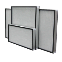 Filtro de Panel Mini-Pleated de Fibra de Vidrio HEPA H14 de Alto Flujo de Aire para Sistemas HVAC y AHU