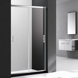 Vente directe d'usine de <span class=keywords><strong>douche</strong></span> d'angle en verre trempé avec cadre, design moderne et simple - Product Image 2