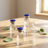 Flacons en verre avec bouchon de couleur personnalisée, 3 ml, 5 ml, 10 ml, 20 ml, flacons en borosilicate transparent ou ambré pour l'emballage médical