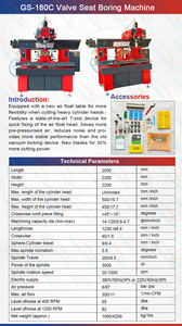 Machine à balise GS-180C aléseuse de coupe et de meulage de siège de soupape multifonction CNC - Product Image 6