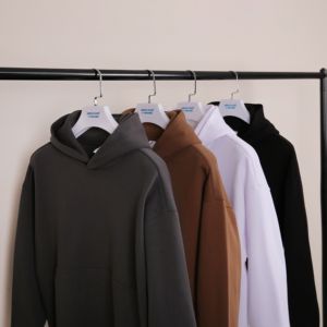 High Quality Wholesale <strong>Cotton</strong> Hoodies Unisex Custom logo Embroidery Working Street <strong>Wear</strong> Oversized Women Hoodies Men - Product Image 2