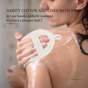 定制标志浴室产品配件沐浴套装去角质垫刷海绵洗涤器剑麻肥皂袋天然丝瓜 - Product Image 3