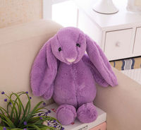 Longues oreilles lapin en peluche doux lapin poupée jouets enfants cadeaux cadeau de pâques bébé en peluche jouet