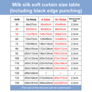 จอโปรเจคเตอร์แบบแขวนผนัง Topleo ขนาด 120 นิ้ว 4k ลายตารางสีขาว ป้องกันแสงรบกวน สำหรับใช้งานกลางแจ้ง รุ่น MN01 จอโปรเจคเตอร์แบบพับได้ - Product Image 4