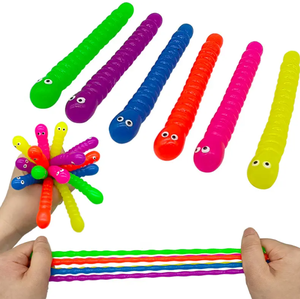 Jouet Sensoriel Extensible en Forme de Petites Nouilles, Insecte et Chenille, TPR, Unisexe, Nouveau Design - Product Image 4